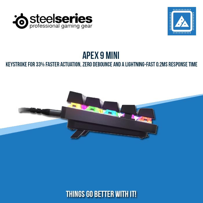 STEELSERIES APEX 9 MINI RGB MECHANICAL GAMING KEYBOARD STEELSERIES APEX 9 MINI RGB MECHANICAL GAMING KEYBOARD